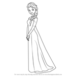 How to Draw Elsa from Frozen