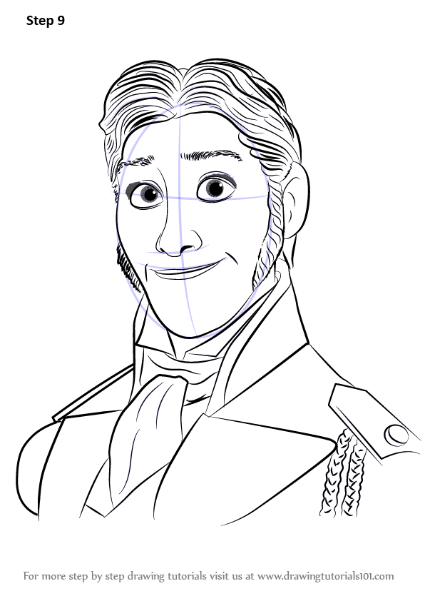  Learn How to Draw Prince Hans from Frozen Frozen Step by 