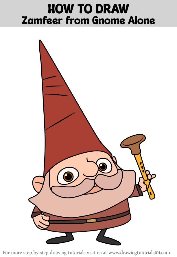 How to Draw Zamfeer from Gnome Alone (Gnome Alone) Step by Step ...