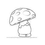 How to Draw Shroom from Gnomeo & Juliet
