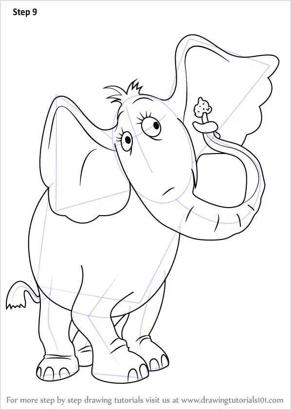 Learn How to Draw Horton the Elephant from Horton Hears a Who! (Horton