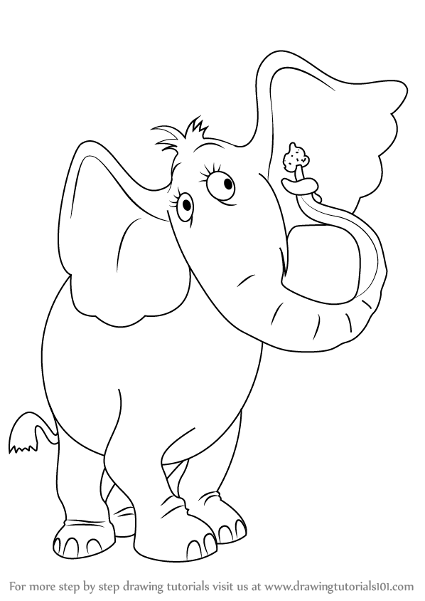 Learn How to Draw Horton the Elephant from Horton Hears a Who! (Horton