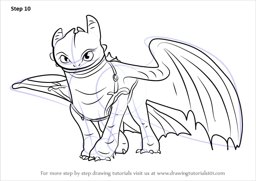 How to Draw Toothless from How to Train Your Dragon  YouTube