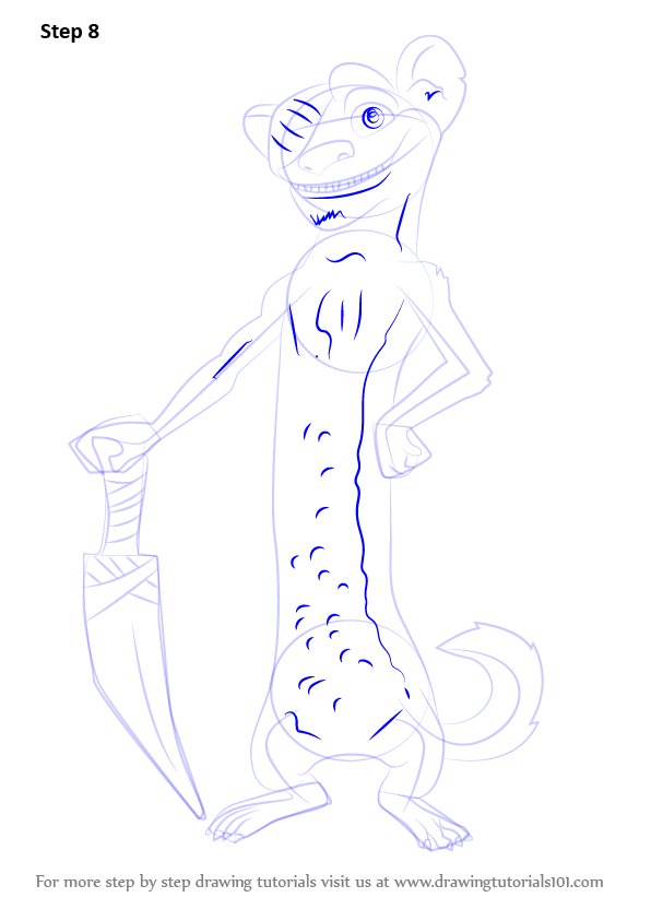 How To Draw Buck From Ice Age Ice Age Step By Step How to draw buck from ice age ice age step by step