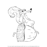 How to Draw Scratte from Ice Age