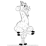 How to Draw Shangri Llama from Ice Age