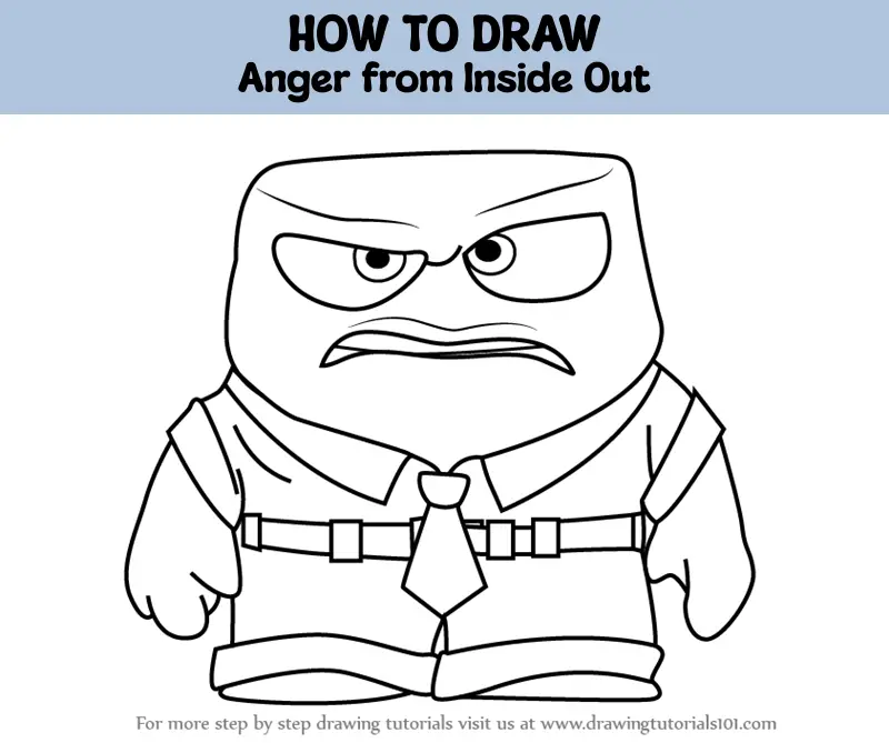 How to Draw Anger from Inside Out (Inside Out) Step by Step ...