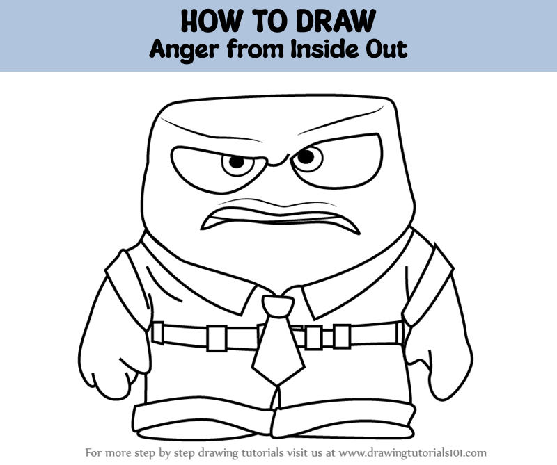 How to Draw Anger from Inside Out (Inside Out) Step by Step ...