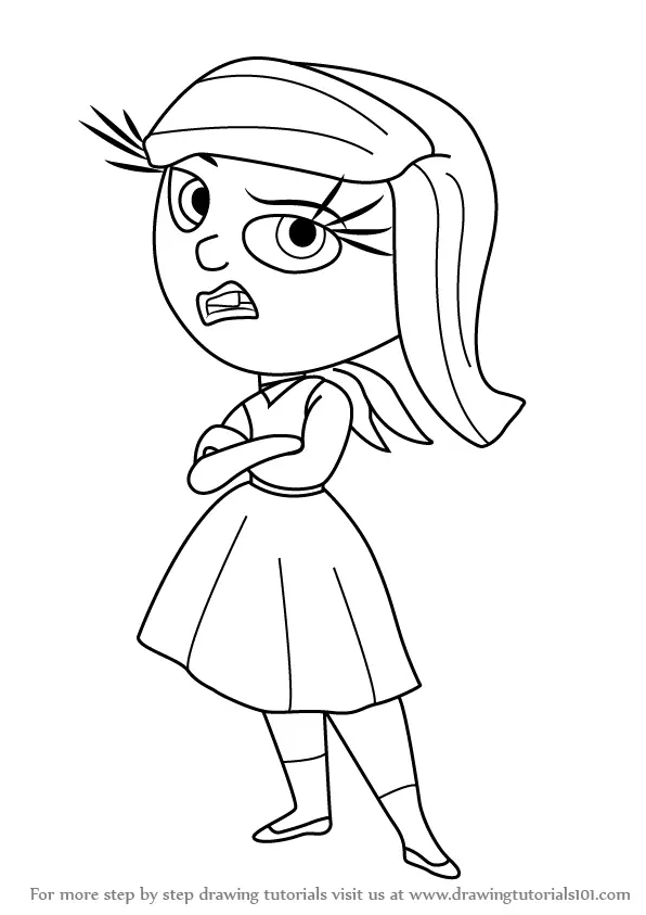 How to Draw Disgust from Inside Out (Inside Out) Step by Step ...