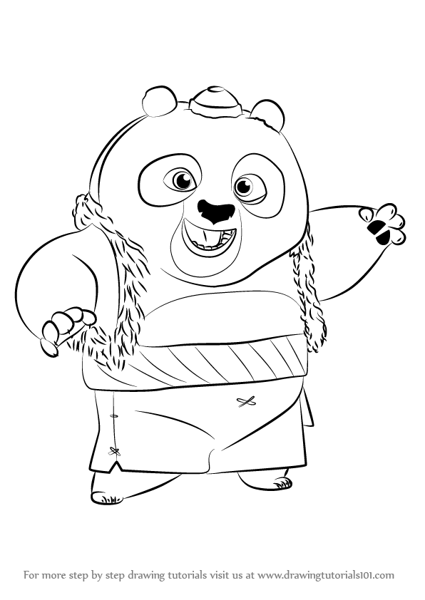 Learn How to Draw Bao from Kung Fu Panda 3 (Kung Fu Panda 3) Step by