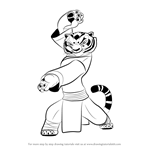 How to Draw Tigress from Kung Fu Panda 3