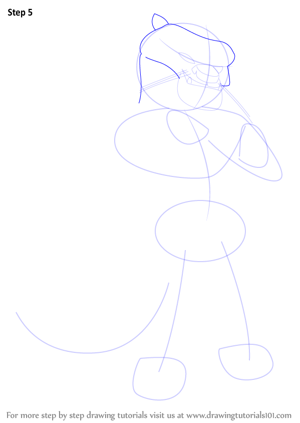 How to Draw Tai Lung Leopard from Kung Fu Panda (Kung Fu Panda) Step by