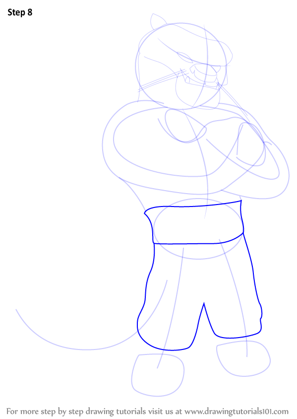 How to Draw Tai Lung Leopard from Kung Fu Panda (Kung Fu Panda) Step by