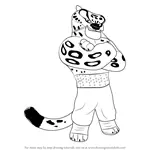How to Draw Tai Lung Leopard from Kung Fu Panda
