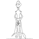 How to Draw Grand Council Woman from Lilo and Stitch