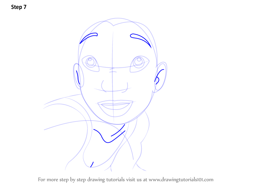 How to Draw Nani Pelekai from Lilo and Stitch (Lilo &amp; Stitch) Step by