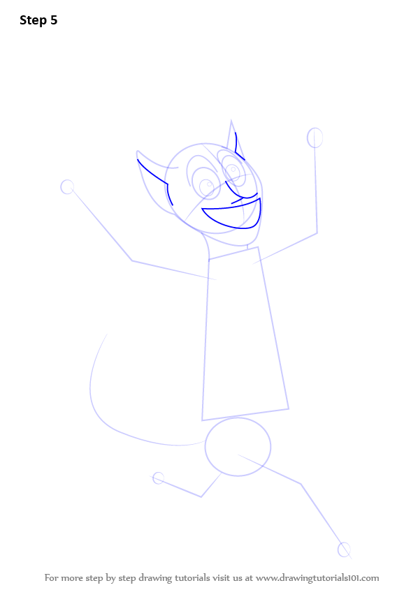 How to Draw King Julien from Madagascar (Madagascar) Step by Step