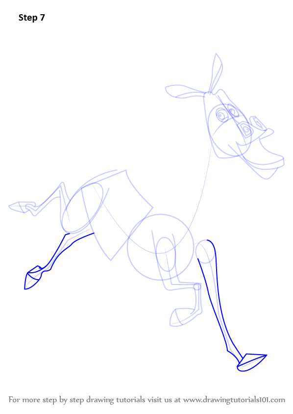 How to Draw Marty the Zebra from Madagascar (Madagascar) Step by Step