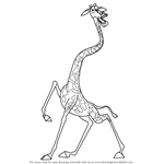 How to Draw Melman the Giraffe from Madagascar