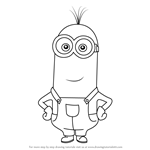 How to Draw Kevin from Minions