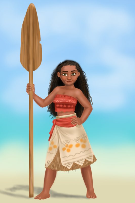 Learn How To Draw Moana Waialiki From Moana Moana Step By Step Drawing Tutorials