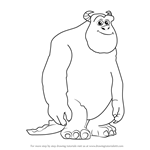 How to Draw James P. Sullivan from Monsters, Inc.