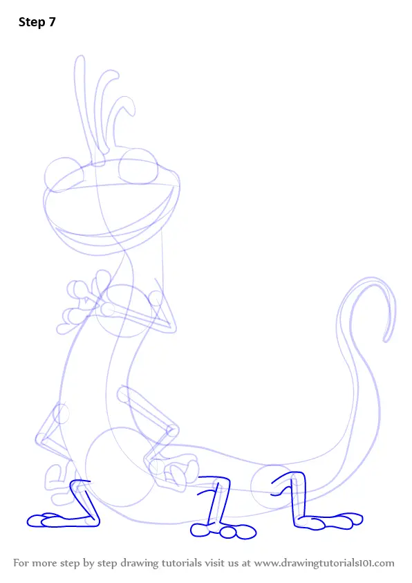 Learn How to Draw Randall Boggs from Monsters, Inc. (Monsters, Inc) Step by  Step : Drawing Tutorials