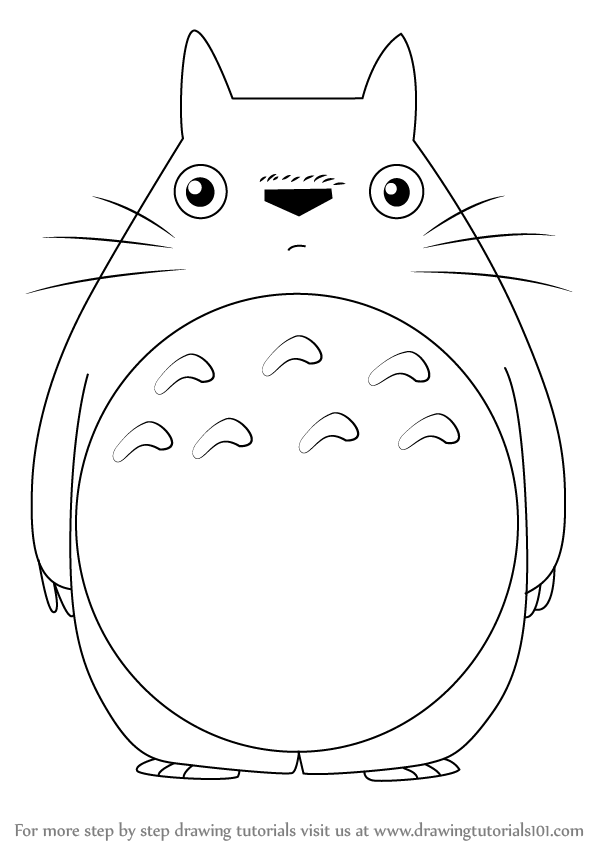 Learn How to Draw Totoro from My Neighbor Totoro (My ...