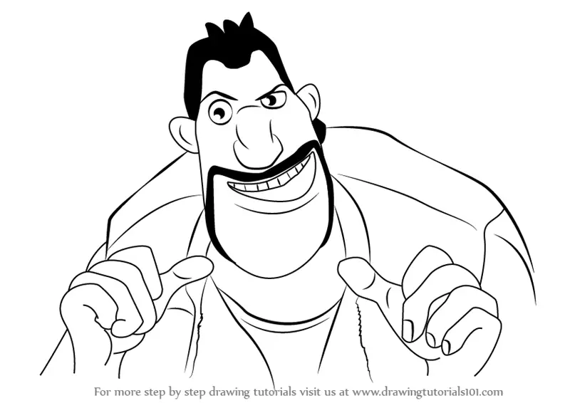 Download Learn How to Draw Shaw from Open Season (Open Season) Step by Step : Drawing Tutorials