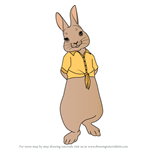 How to Draw Mopsy Rabbit from Peter Rabbit