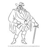 How to Draw Governor Ratcliffe from Pocahontas