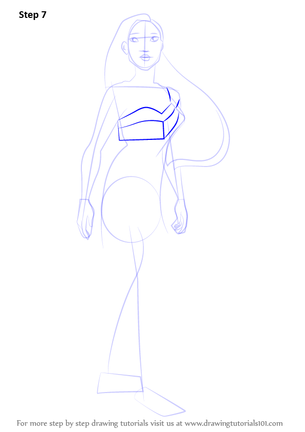 How To Draw Pocahontas Step By Step Disney Princesses