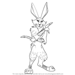 How to Draw Bunnymund from Rise of the Guardians