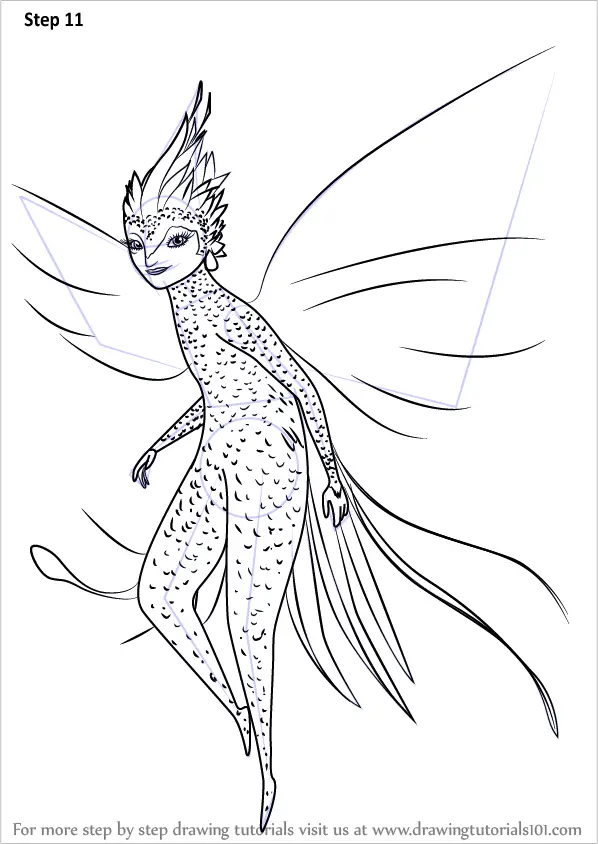Download Step by Step How to Draw Tooth Fairy from Rise of the Guardians : DrawingTutorials101.com