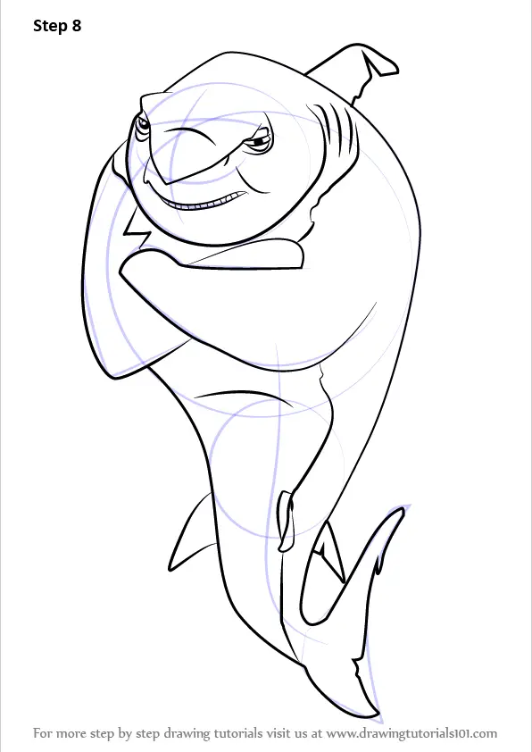 learn how to draw frankie lino from shark tale shark tale