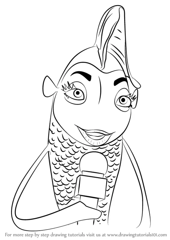 disney shark tale coloring pages - photo #19
