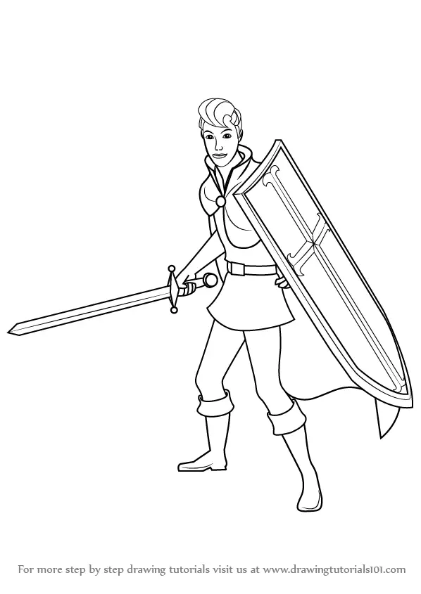 Learn How to Draw Prince Phillip from Sleeping Beauty (Sleeping Beauty)  Step by Step : Drawing Tutorials