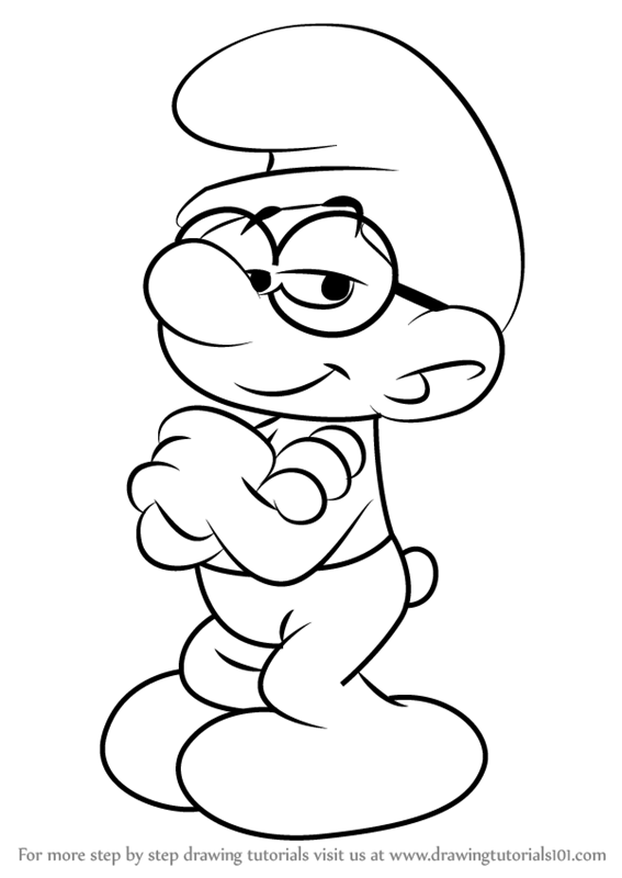 Learn How to Draw Grouchy Smurf from Smurfs  The Lost Village Smurfs The  Lost Village Step by Step  Drawing Tutorials