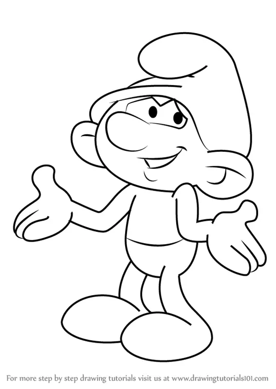 Learn How to Draw Clumsy Smurf from Smurfs - The Lost Village (Smurfs: The  Lost Village) Step by Step : Drawing Tutorials
