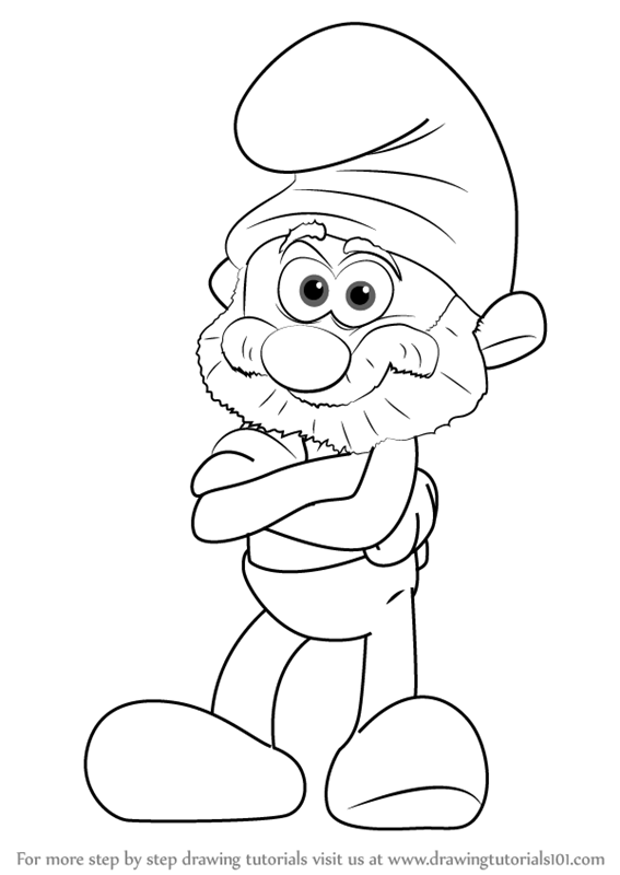 My Papa Smurf drawing by PeruAlonso on DeviantArt