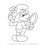 How to Draw Vanity Smurf from Smurfs - The Lost Village