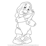How to Draw Sleepy Dwarf from Snow White and the Seven Dwarfs