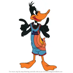 How to Draw Daffy Duck from Space Jam from Space Jam
