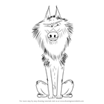 How to Draw Alpha Wolf from Storks