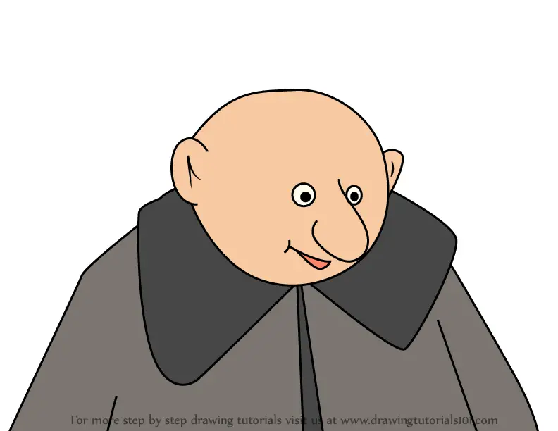 Learn How to Draw Uncle Fester from The Addams Family (The Addams Family)  Step by Step : Drawing Tutorials