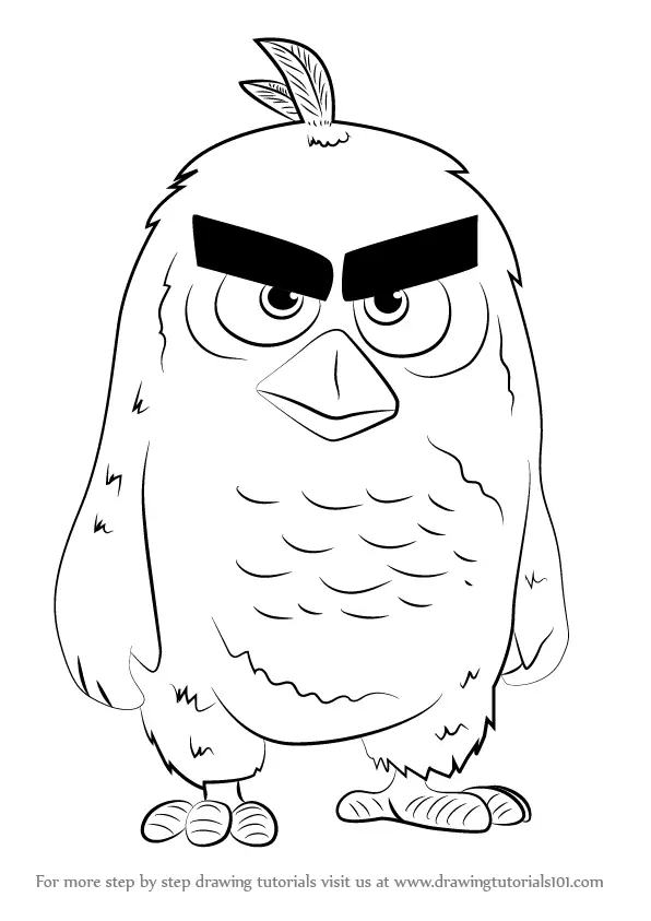 Learn How to Draw Red from The Angry Birds Movie The 