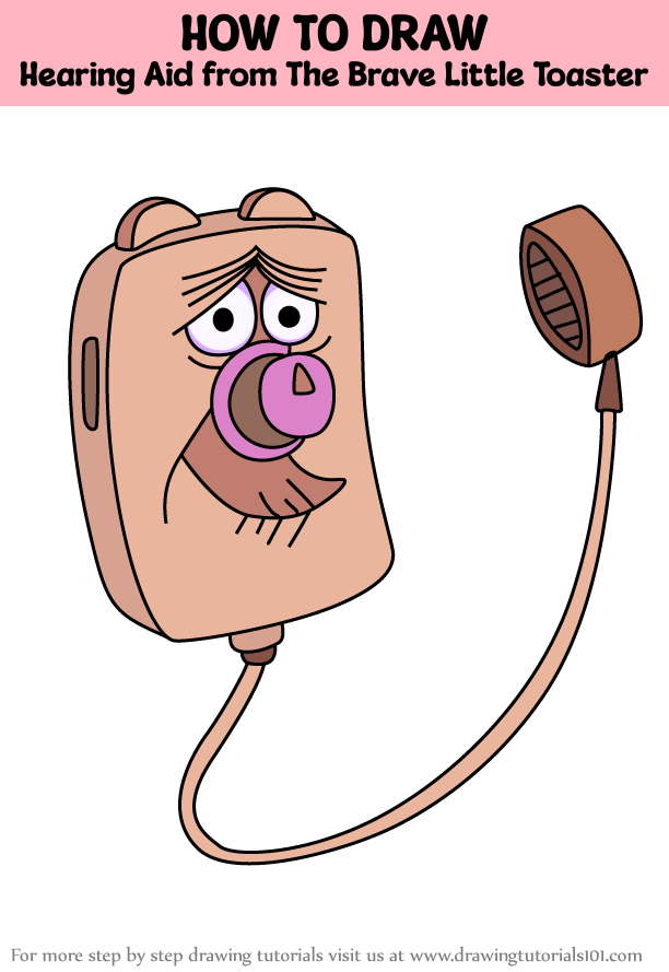 How to Draw Hearing Aid from The Brave Little Toaster (The Brave Little