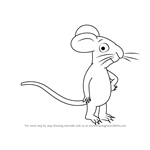 How to Draw Mouse from The Gruffalo