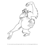 How to Draw King Louie from The Jungle Book