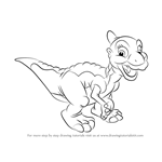 How to Draw Ducky from The Land Before Time